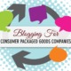 Blogging for Consumer Packaged Goods